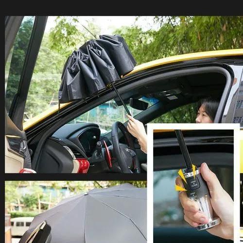 For Ferrari Special Broken Window Hammer Umbrella Fully Automatic Folding Rainstorm Umbrella Unisex Weatherproof and UV-proof