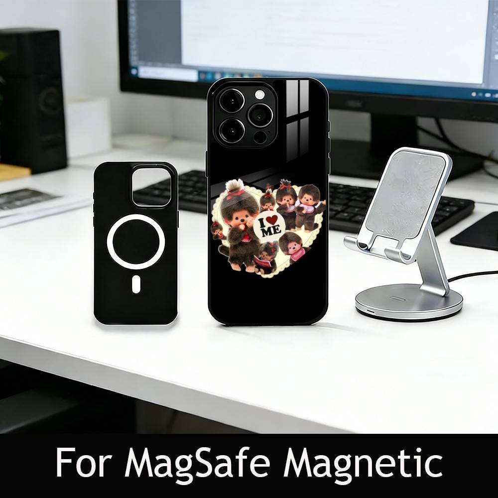 

C-Cute M-monchhichis-s Phone Case For iPhone17,16,15,14,13,12,11 Plus,Pro Magnetic For Magsafe Wireless Charging iPhone15Plus