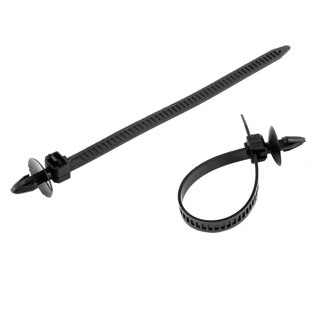 New Useful 2018 High Quality Cable Ties 30pcs Push Retainer Self-Locking Strap Ties Zip 14cm Black For Car Mount