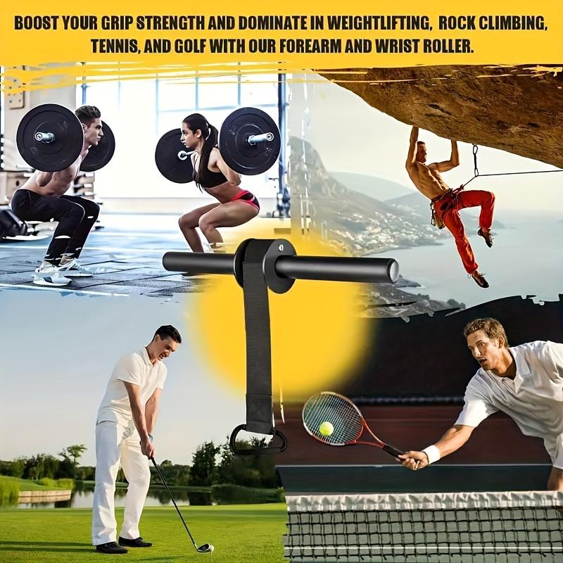 Rafforza Polso Avambraccio Ferro Allenamento Muscoli Bastone Attrezzatura Forza Nero Taglia Universale Potenza Fitness Attrezzatura Sport Esterni