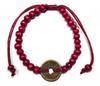 Feng Shui Chinese Coin Bracelet, Red