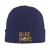Hiker Hike More Worry Less Warm Knitted Cap Hip Hop Bonnet Hat Autumn Winter Outdoor Beanies Hats for Unisex Adult