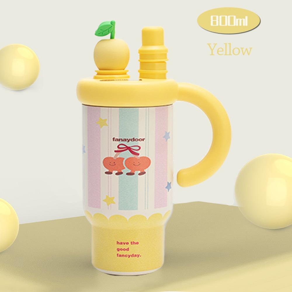 Leak-proof Coffee Cup Stainless Steel Thermal Coffee Mug Fashion Insulated Water Bottle  Travel