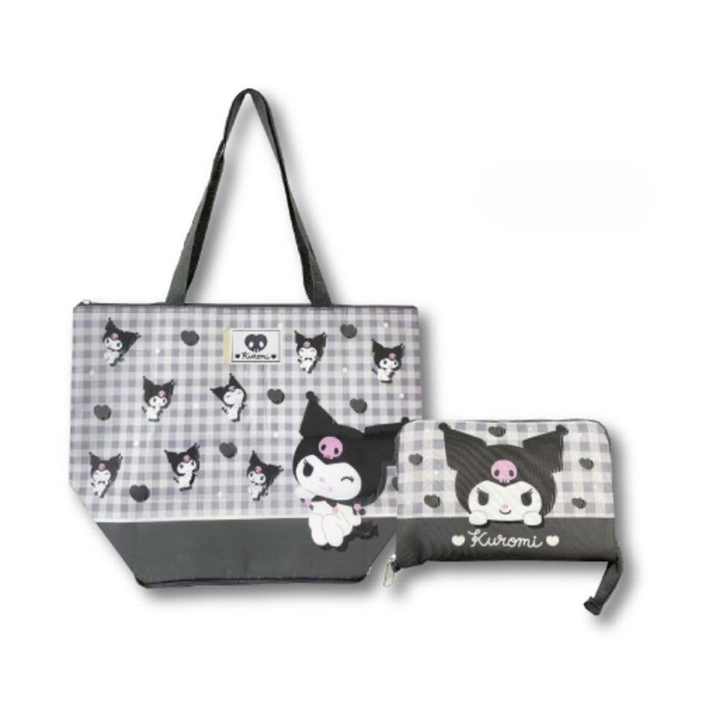 

Hatayama Shoji Sanrio Foldable Insulated Eco Checkered H31 x W42 x D18cm Bag, Pattern, Kuromi, Approx. (Product Number 33203079)