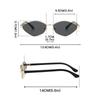 Vintage Polygon Sunglasses Men New Fashion Ocean Lenses Gradient Shades Trendy Retro Brand Design Travelling Sun Glasses