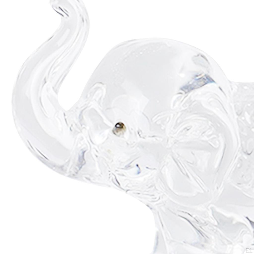 Elephant Figurine Animal Sculpture Family Friends Gift Table Centerpoece for Bookshelf