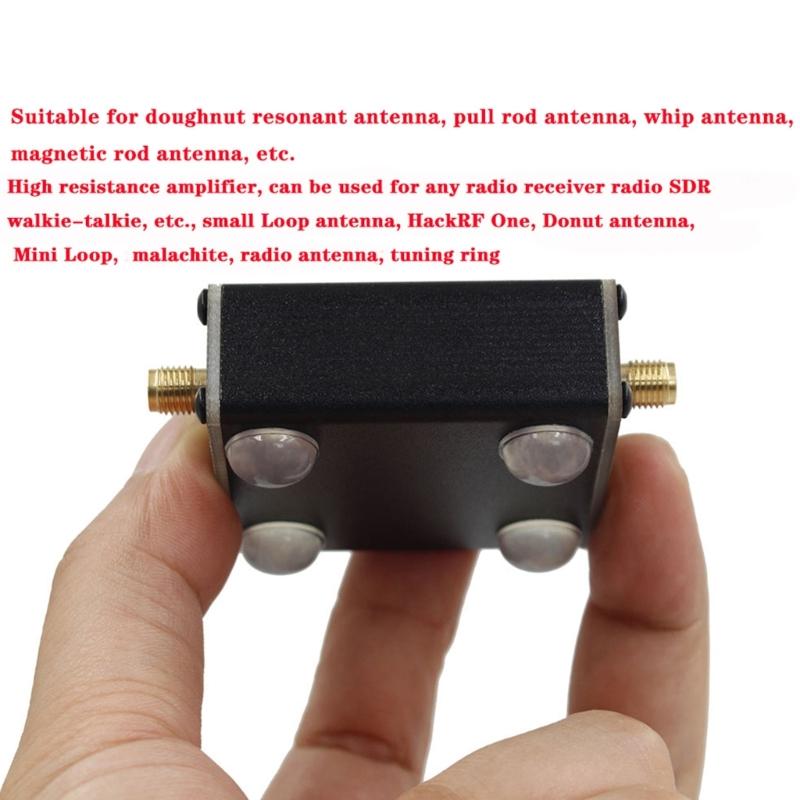 Upgraded Receiver withDonut SW MW Mini Loop Antenna High Impedance Amplifier Kit 300MHz Bandwidth Clearer Singals