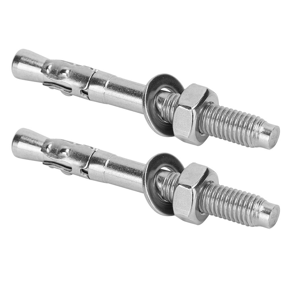 2Pcs Stainless Steel Setscrew Anchor Screw Expansion Bolt Piton Outdoor Climbing Equipment