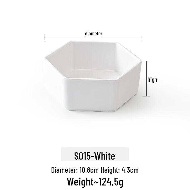 Polygonal PP Salad & Snack Bowl - 10 Pack