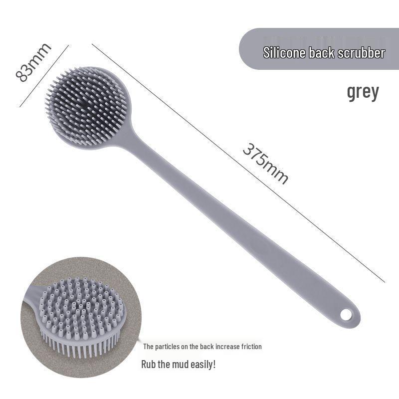 Long-Handle Soft Bristle Double-Sided Back Scrubber