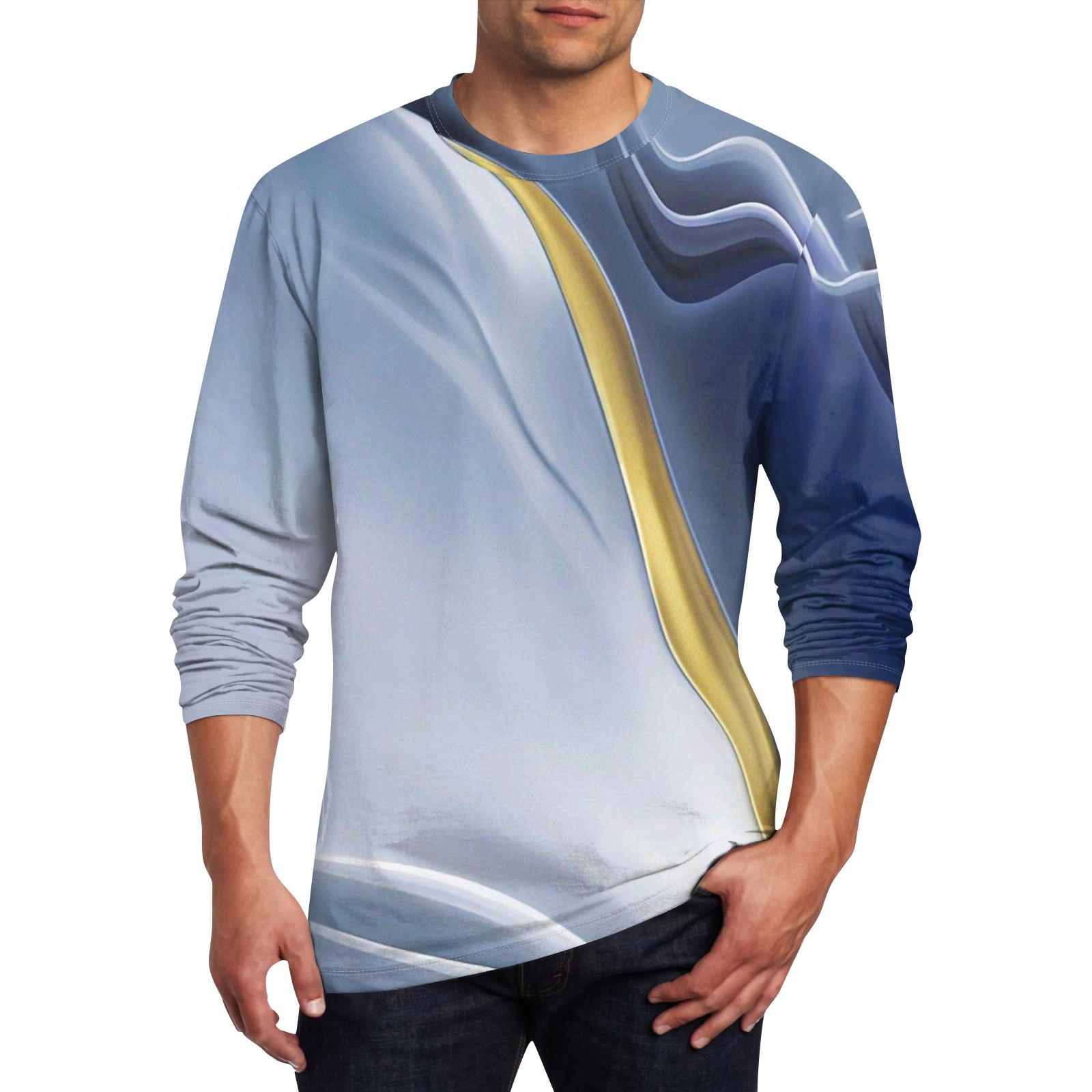 

Чоловіча футболка Одяг з круглим вирізом Одяг Відкритий одяг з довгими рукавами Модний дизайнер Вінтаж XXXXL