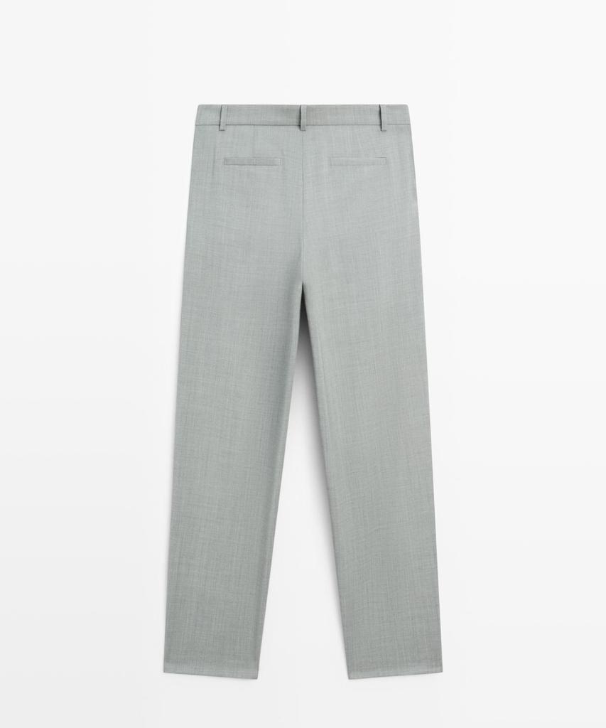 Masimodutti Fluid Pants With Dart Detail