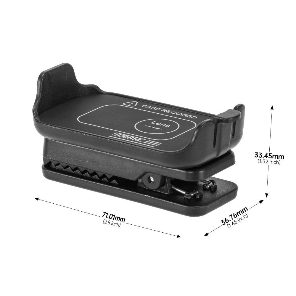 

Rotatable Backpack Clip Holder Non-Slip Mount Clamp for DJI Osmo Nano Camera Accessories чёрный