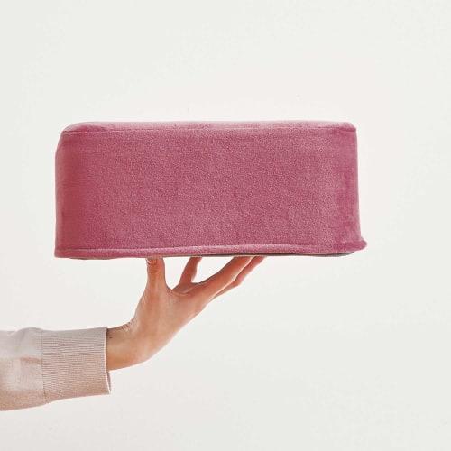 Cogit Square Cushion, Agri, Long-Term Comfort, Reduces Fatigue, Supports Comfortable Posture, Multi-Function, Pink Rose, 93055