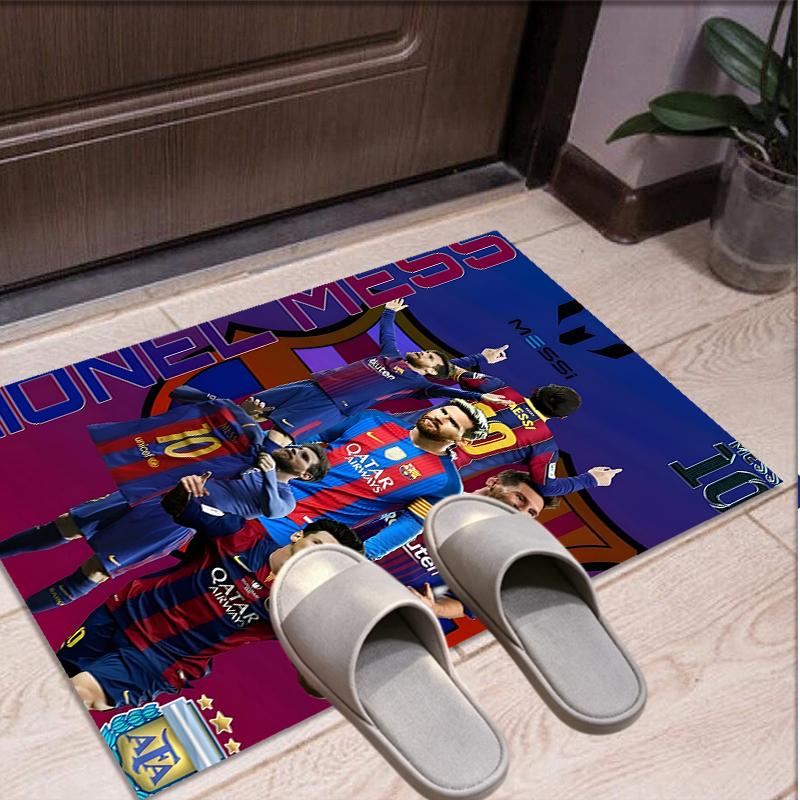 Tappeto con Fantasia FC Barcelona, Tappetino da Interno/Esterno, per Picnic, Sala Giochi, Camera da Letto, Ufficio, Soggiorno, Tappeto per Arredamento Casa, Regalo di Compleanno