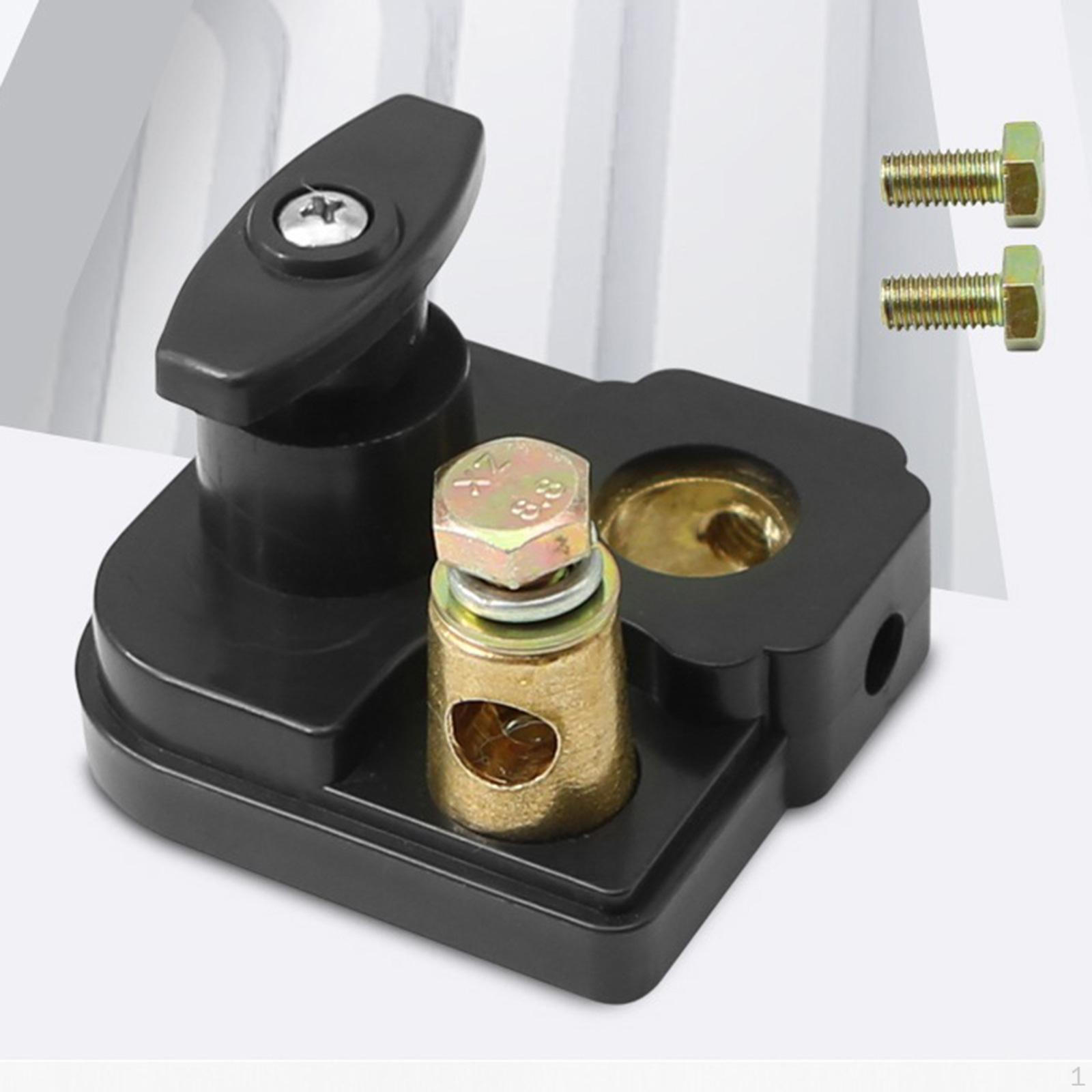 

Выключатель аккумулятора автомобиля, отрицательный, 12 В, 24 В, латунный полюс для грузовика 2.36x2.56x1.97 in