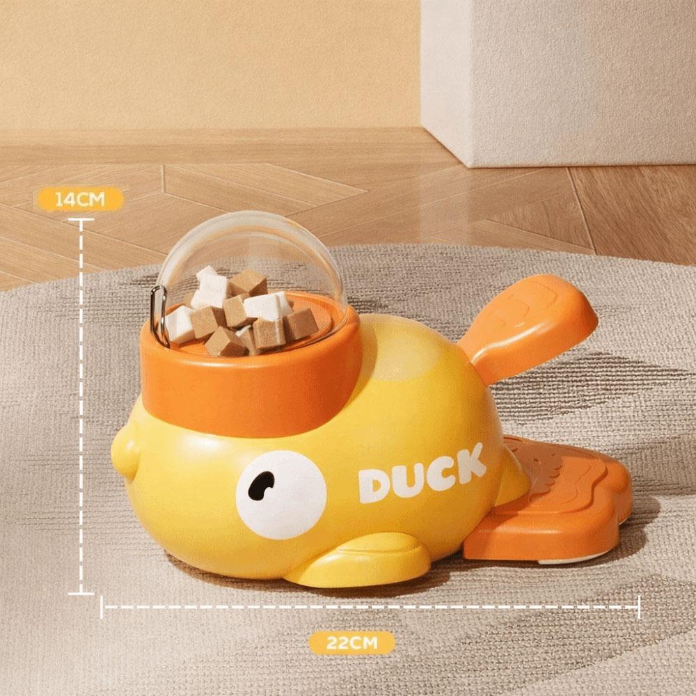 

Fashion Little Yellow Duck Pet Leaking Device Cartoon Anti-slip Automatic Pet Feeder Pet Interactive Toys Pet Supplies