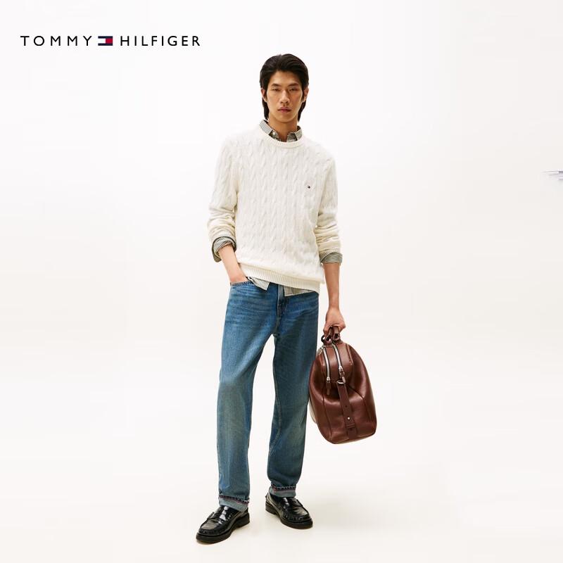 Tommy Hilfiger Unisex Cable-Knit Pure Wool Sweater