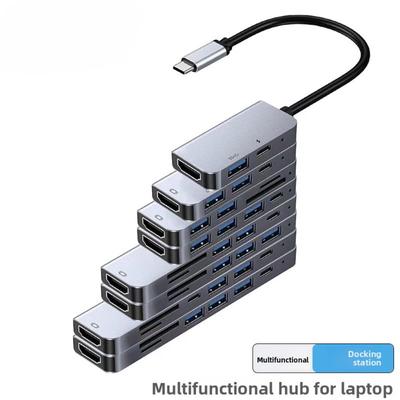 Type C Docking Station with HDMI 4K USB 3 0 Hub SD TF Card Reader PD Fast Charging for MacBook Laptop