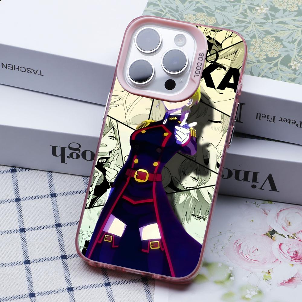 Mato seihei no slave Tenka Izumo Rosa Transluzente Handyhülle für iPhone 17 16 15 14 13 12 11 X XR XS Air Pro Max Plus