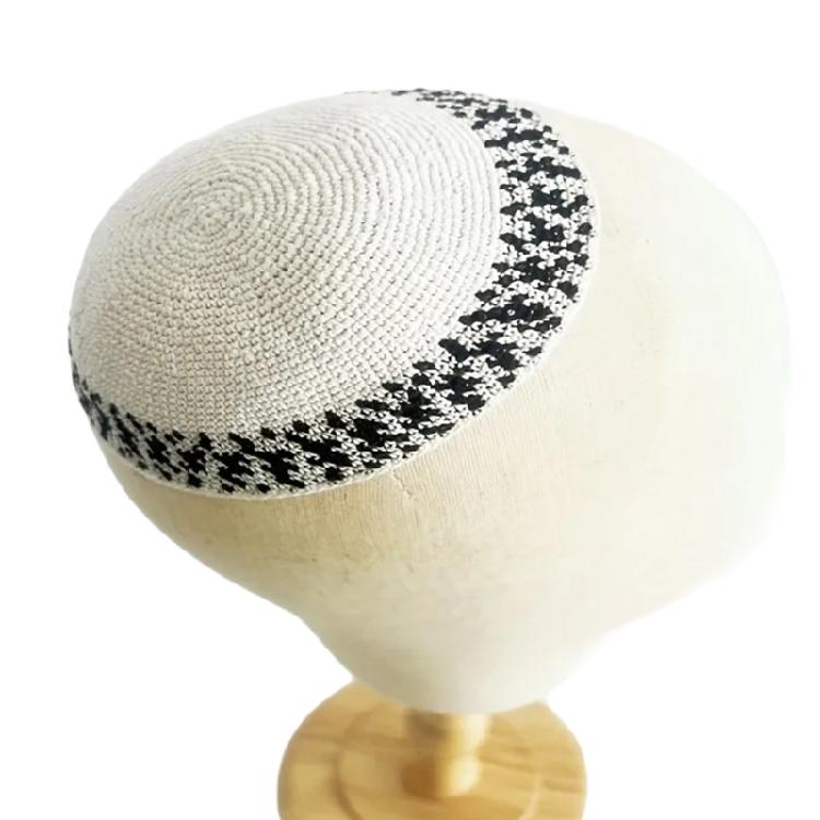 כיפות לתפילה לגברים כובע ראש מוסלמי סרוג רך כיפה כיסוי ראש מוסלמי דוגמאות מרובות כובעים מסורתיים