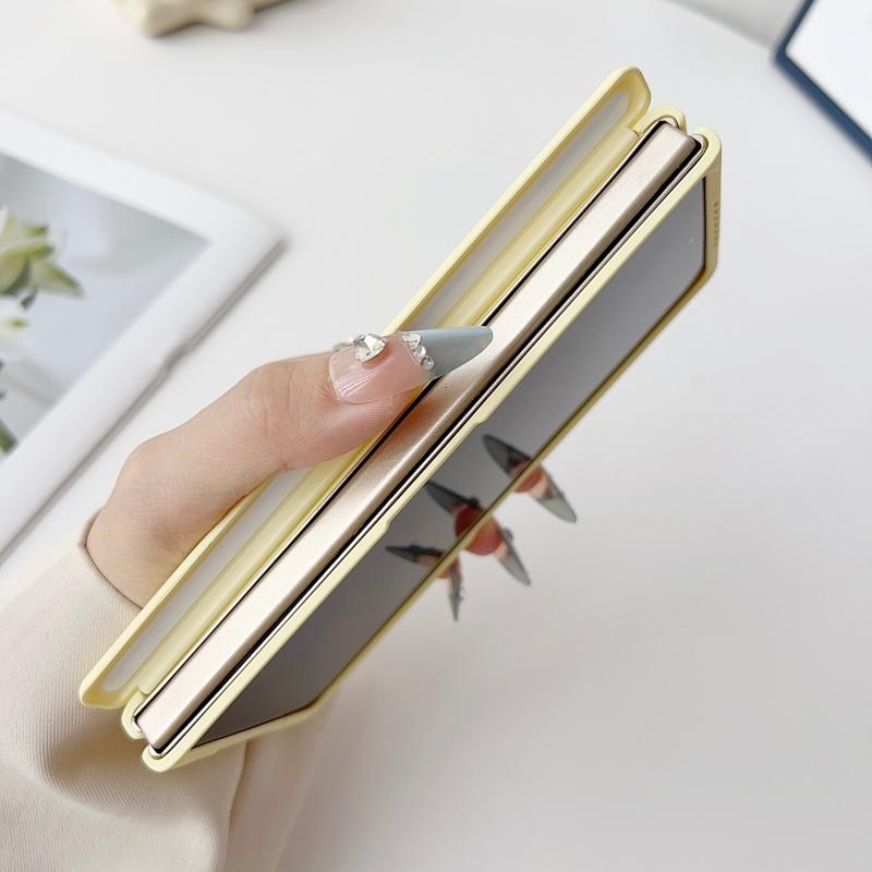 For Huawei Mate X7 Case Hinge Protection Oil Spray Soft Touch Solid Color Magnetic Protective Screen Frame Cover
