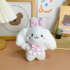 Cute Animal Plush Toy With Blue Butterfly Bow For Kids And Gifts