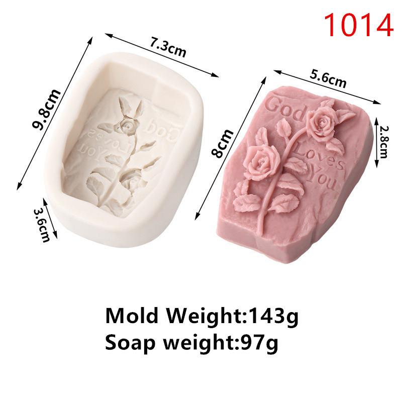 3D Peony Rose Silicone Soap Mold DIY Handmade Creative Flower Aromatherapy Plaster Resin Soap Making Supplies Kit Home Gifts
