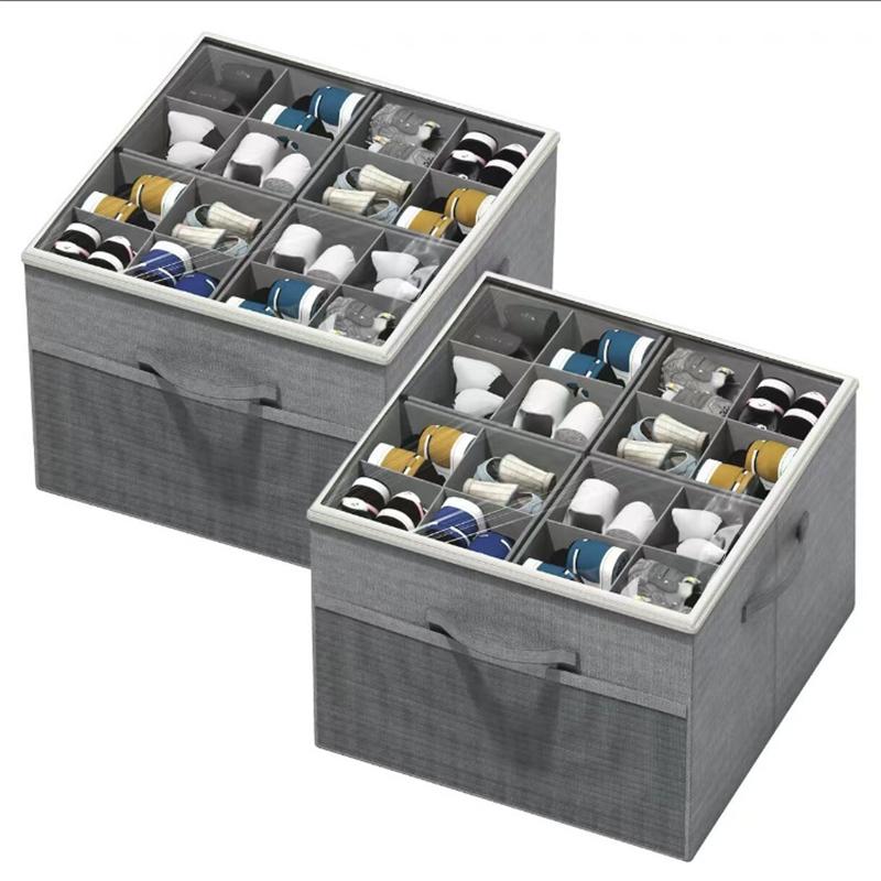 1 buc Cutie de Depozitare Combinație Depozitare Ordine Haine Compartimente Garderobă Multifuncțională Pânză Oxford Rezistent la Praf Cutie Pantofi