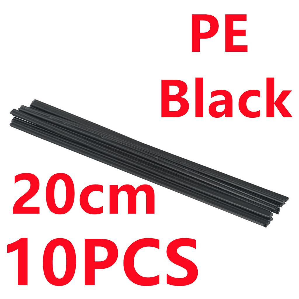 10er Set Kunststoff-Schweißstäbe 20 cm PP/PE/PVC/ABS Polypropylen Schweißstäbe Autostoßstangen Reparaturwerkzeuge Für Kunststoffschweißer