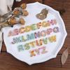 Glänzende Englische Alphabet Ohrringe Silikon Epoxidharz Form DIY Schlüsselanhänger Anhänger Schmuck für Gepäckanhänger Tasche Zubehör