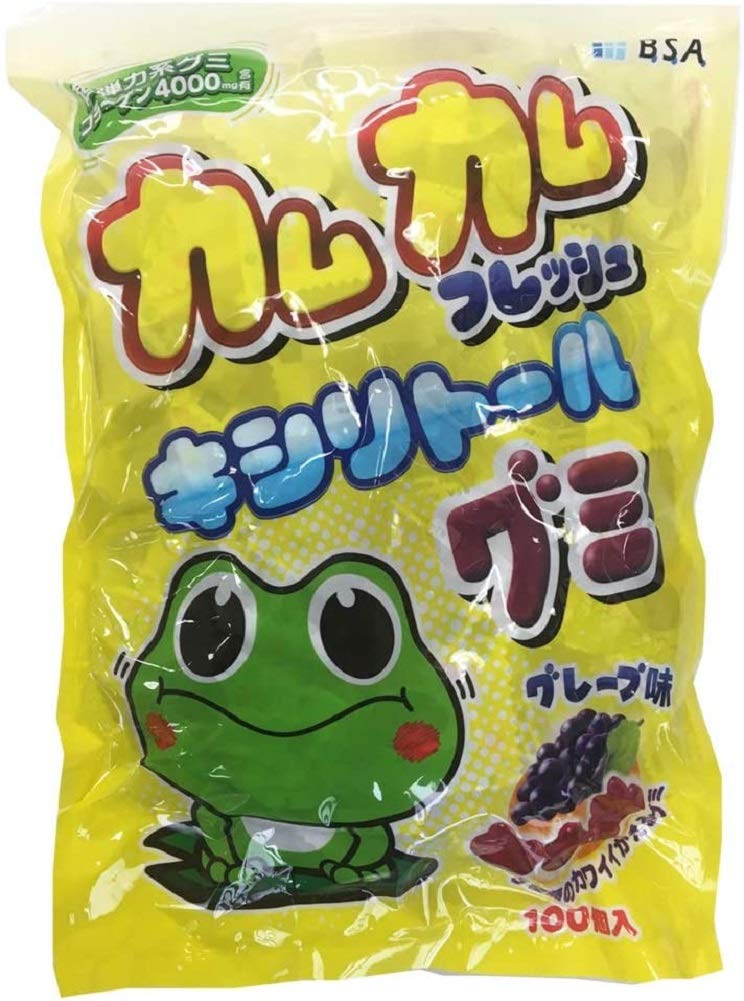 

Camu Camu Fresh Xylitol Gummy со вкусом винограда, большая упаковка из 100 шт.