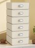 Office Work Desktop Storage Box Desk Organizer Container Computer Plastic Stackable Tier Drawers Cosmetic Organizer Holder Ins