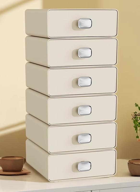 Office Work Desktop Storage Box Desk Organizer Container Computer Plastic Stackable Tier Drawers Cosmetic Organizer Holder Ins
