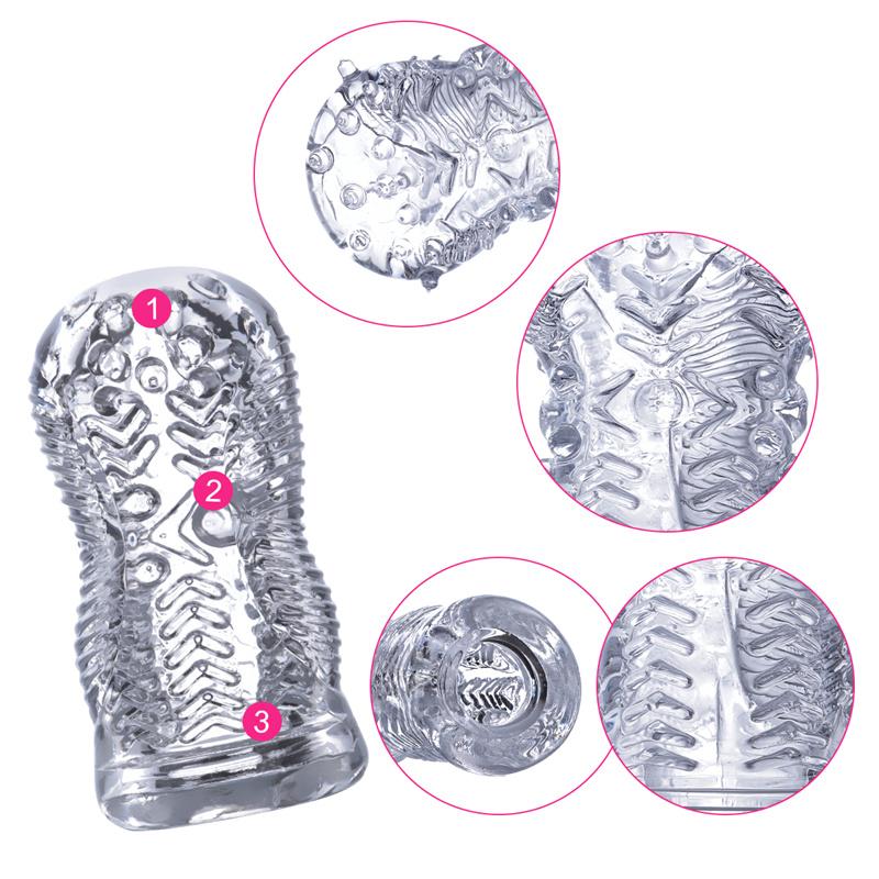 Transparent Airplane Cup Male Exercise Device Masturbation Male Training Famous Device Mold Adult Products