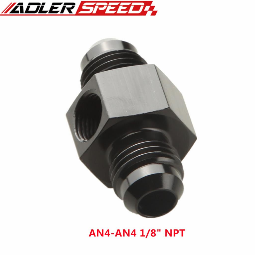 AN4 AN6 AN8 AN10 Male To Female 1/8" NPT Gauge / Sensor Side Port Adapter Oil Fuel Fitting Hose End