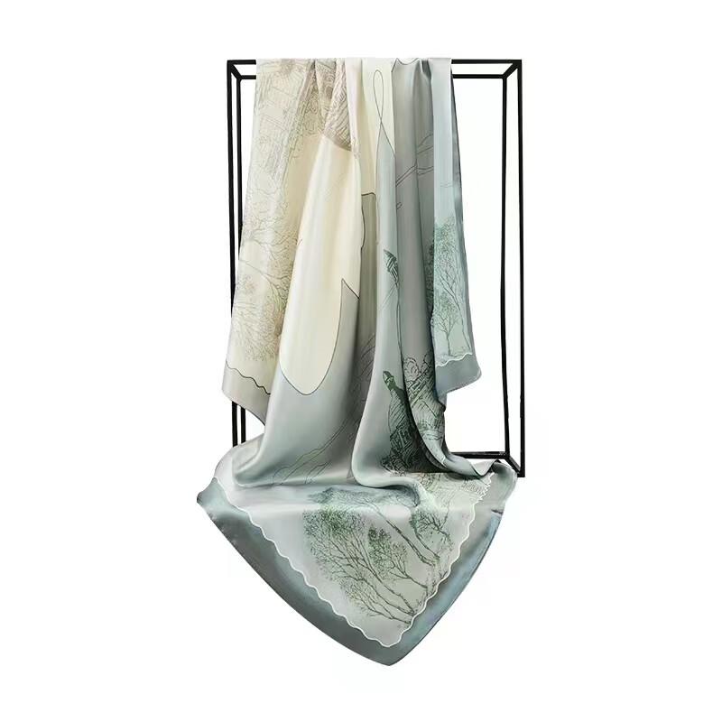 Mulberry Silk Large Square Scarf 86cm