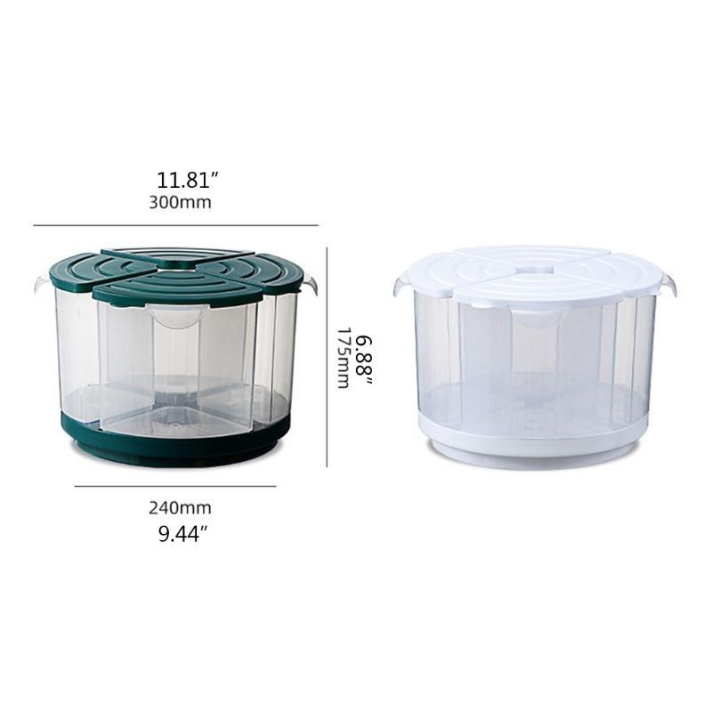 652F Modern Grain Container Clear Visible Pets Foods Storage Kitchen Can