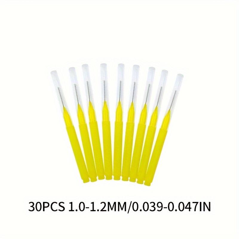 Pencil-style Interdental Brush Oral Interdental Brush I-shaped Straight Bracket Interdental Brush 30pcs/box