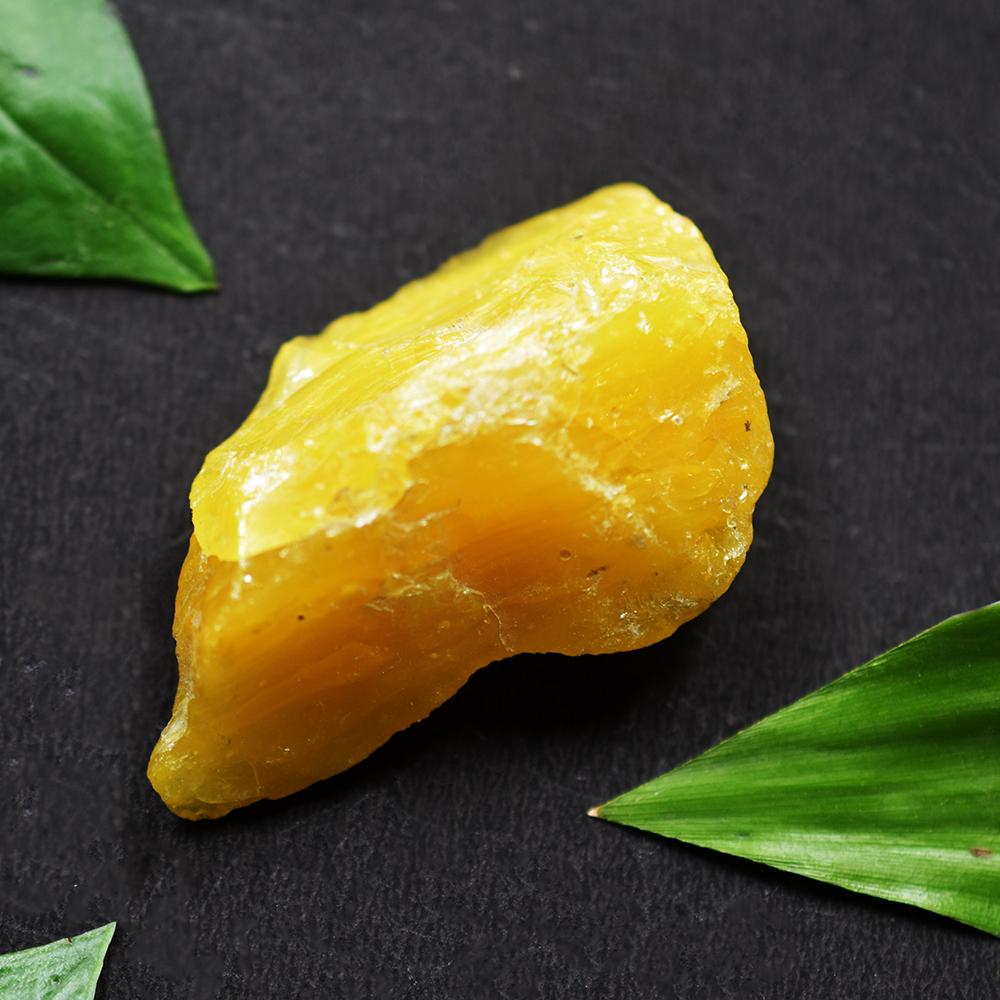 144,48 Karat Erdbestimmter Natürlicher Gelber Saphir Roh Unbearbeiteter Edelstein ZERTIFIZIERT