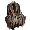 Imitation Cashmere Shawl Scarf Jacquard Fringed Spring And Summer Long Scarf Women'S Double-Sided Scarf Air Conditioner Large Shawl