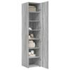 VidaXL Highboard Sonoma Grey 40x42.5x185 Cm Engineered Wood, Sideboard, Storage Cabinet, Side Panel, Cabinet, 3281404