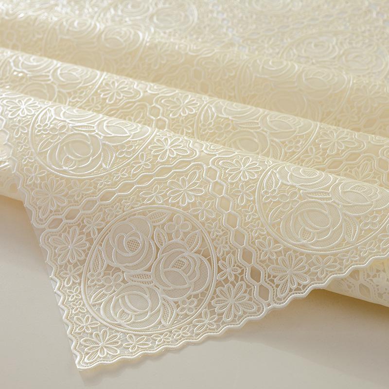 Factory Direct Sales Internet Celebrity Tablecloth Leave-In Waterproof, Oil-Proof And Scalding Rectangular Dining Table Cloth Tablecloth Lace Coffee
