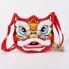 Soft Lion Dance Shoulder Bag Plush Red Lion Coin Pruse Chinese Dancing Lion Bag  Chinese New Year