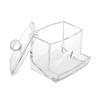 Ming Acrylic Cotton Swab Box Makeup Cotton Storage Box Desktop Sample Storage Box Transparent Makeup Cotton Box