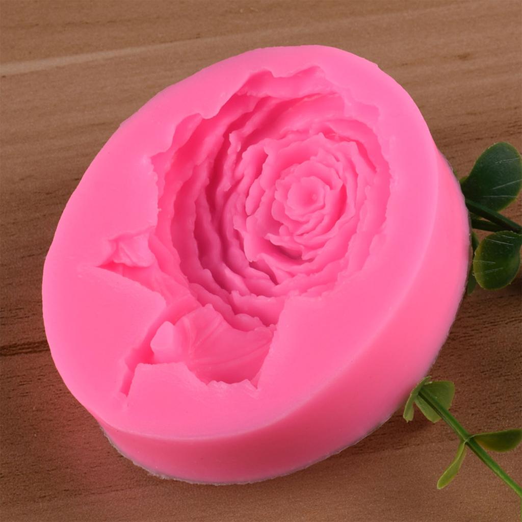 Silicone Chocolate Moulds Fondant Molds Rose Shaped Silicone Material Household