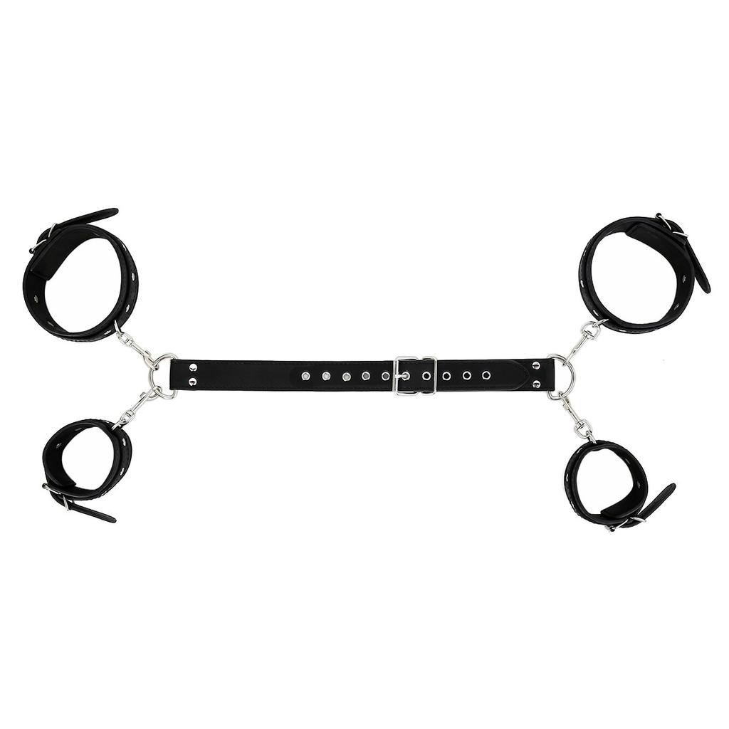 PU cuir corps Bondage menottes noires jouet sexuel esclave BDSM ceinture de chasteté meubles sexuels