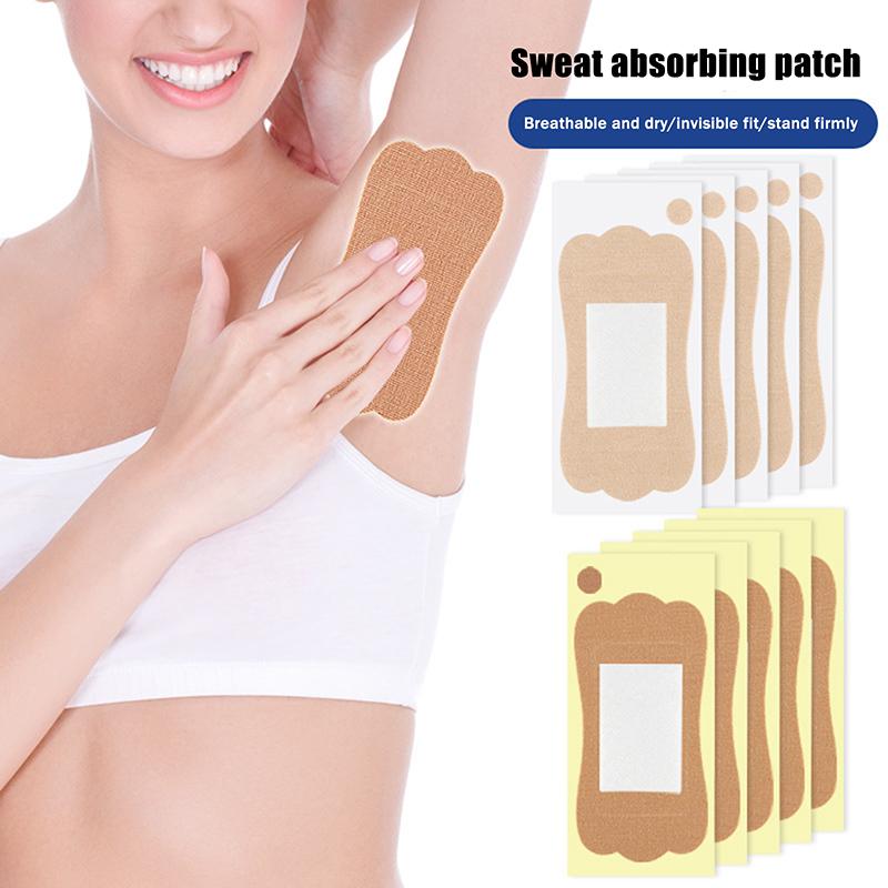 5/10Pcs Armpit Sweat Pads Cotton Wick Disposable Underarm Sweat-Absorbing Stickers Breathable Invisible Sweatproof Patch