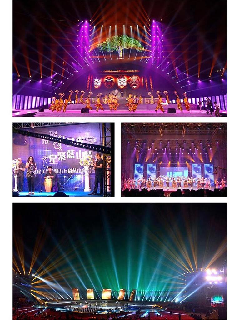 36-Color LED Stage Lights for Dance, Wedding, and Holiday Events