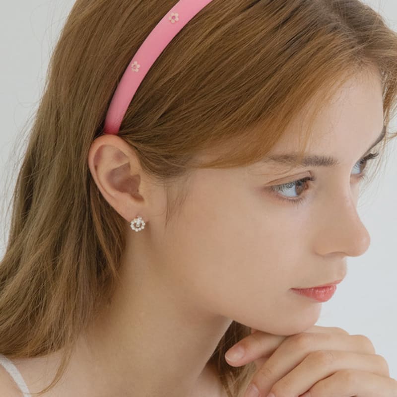 GETMEBLING Satin Flower Bead Hairband_5color